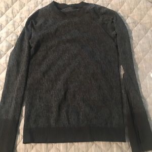Lululemon restless pullover black grey size 4